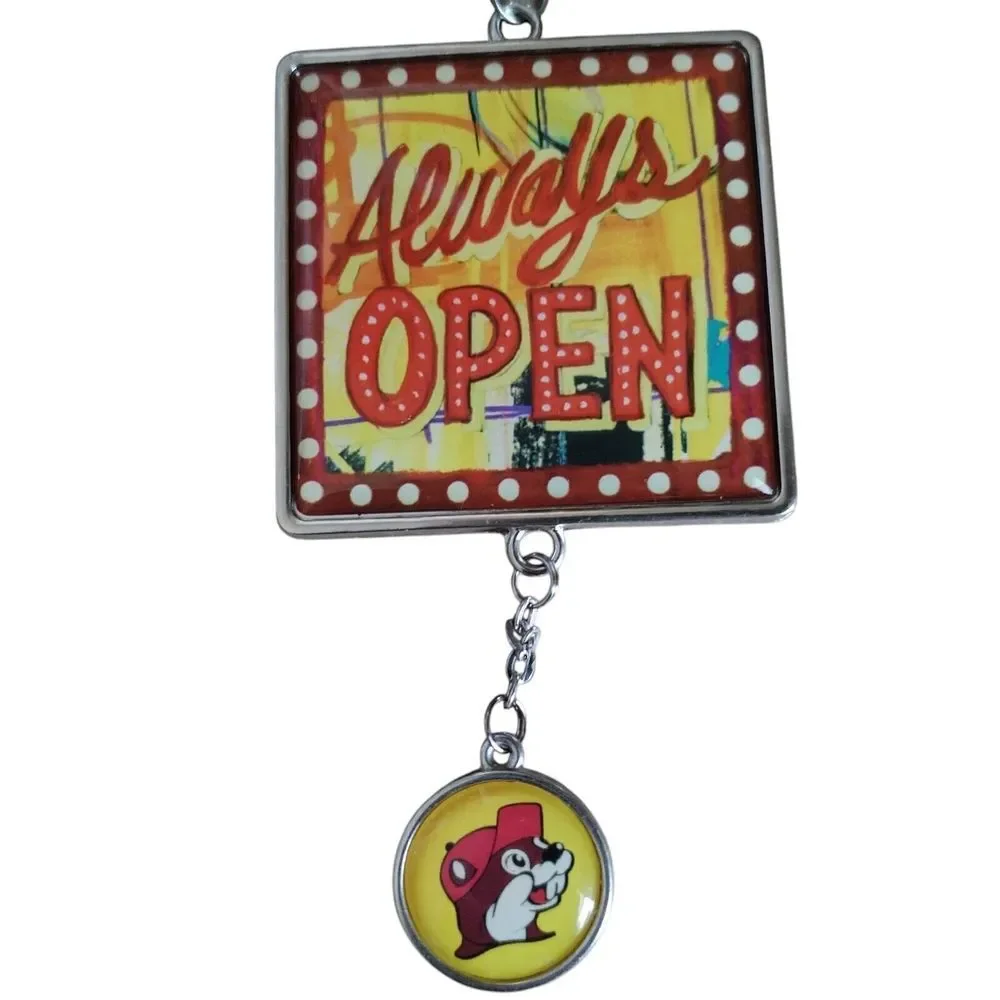 Buc-ee's Car Charm KeyChain Bag Purse Hanger Bucees Bu-cee's New‎ w/Tags